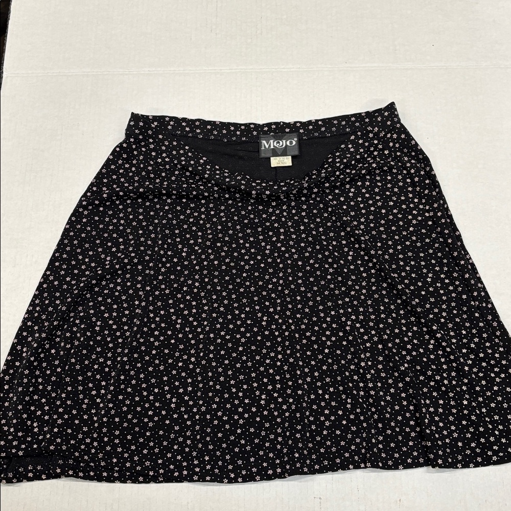 Mojo Black Floral Women's Skirt